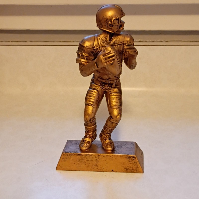 Fantasy Football Trophy "THE MAN" 9 inches tall Bronze Resin NO ENGRAVING!