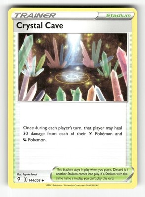 Crystal Cave 144/203 Evolving Skies Pokemon Near Mint