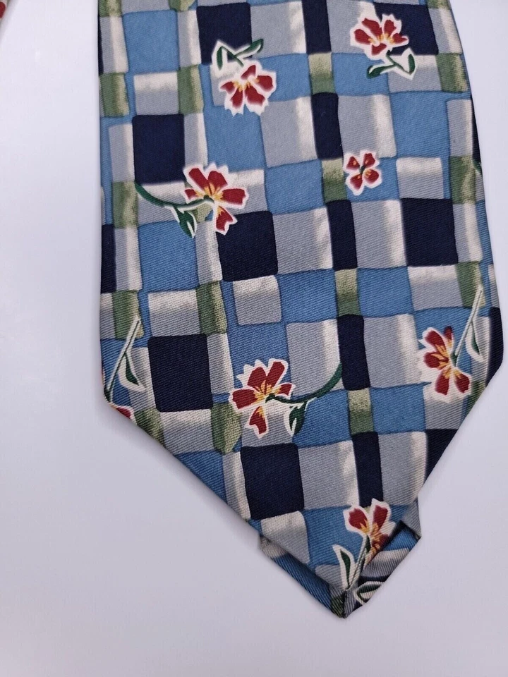 Corbata formal antigua azul marino para hombre 56"Lx3,5"W corbata de cuello azul Foto 2 de 4