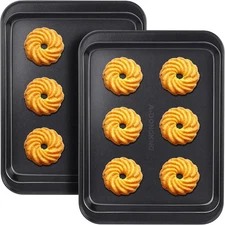 Small Cookie Sheets Baking Pans Nonstick Carbon Steel Baking Sheets 2pack 9.5 X