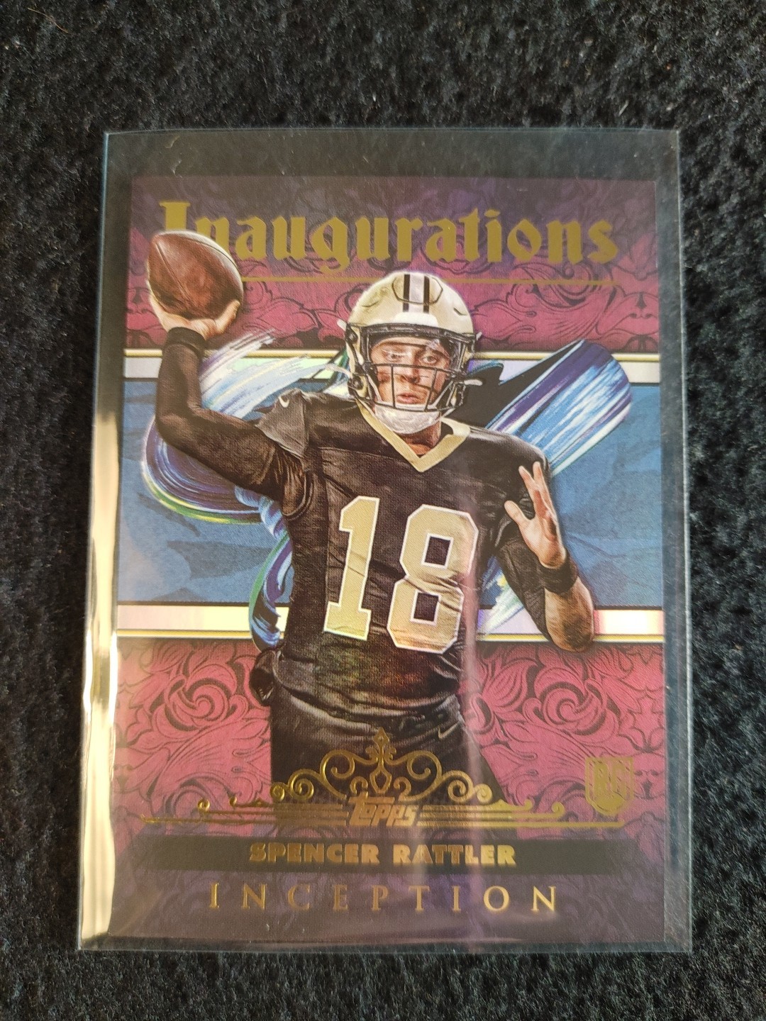 Spencer Rattler - 2024 Topps Inception Inaugurations  SP Rookie RC #I-18 Saints