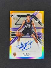 Ace Bailey 2025 Topps Chrome Next Stop Signatures Rookie Gold Refractor Auto /50