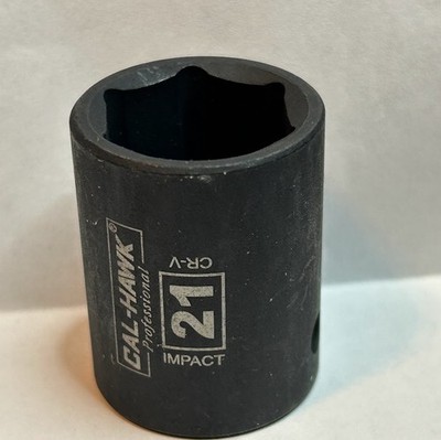 Cal- Hawk Professional Impact  Socket  21 mm x 1/2'' Dr  6Pt  Free USA Shipping