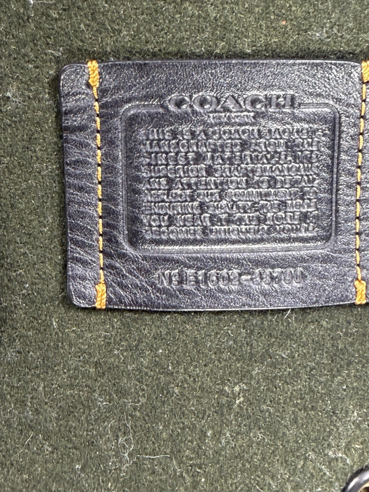 Coach Wool Down Varsity Jacket Green Leather Trim… - image 5