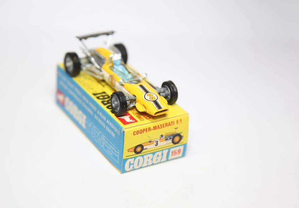 Corgi 159 Cooper Maserati Racing Car In Original Box - Near Mint Vintage 1960s — 第 4/4 张图片