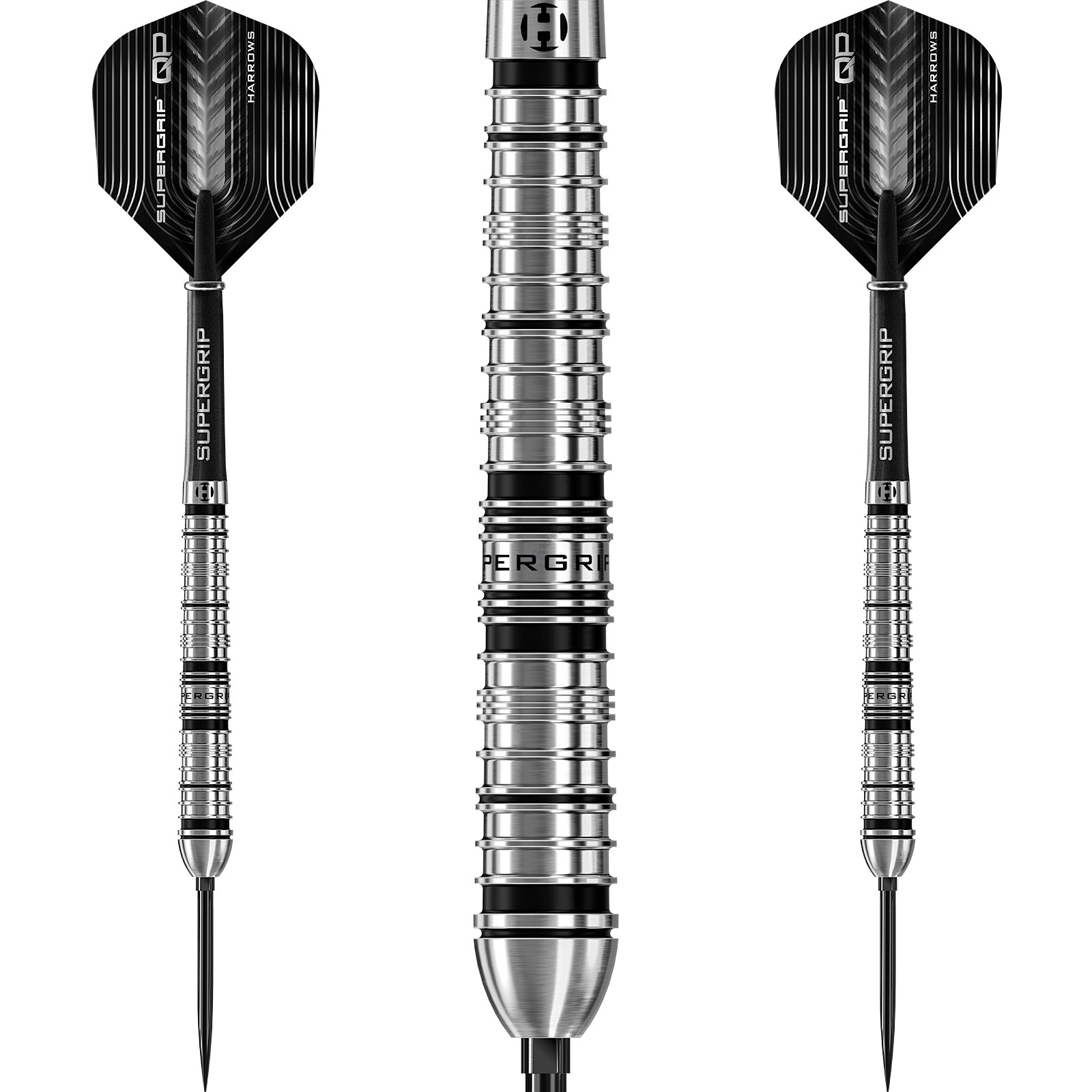 Harrows Quick Point Supergrip QP Tapered - 90 Tungsten Steeltip Darts 14790₽