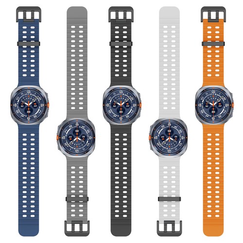 For Samsung Galaxy Watch8 Classic/Watch8 Breathable Silicone Band Sport Strap  - Picture 7 of 22