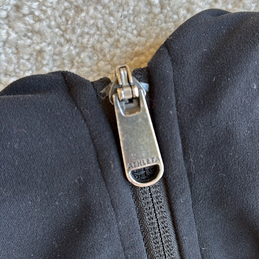 Athleta Salutation Black Performance Full Zip Jac… - image 3