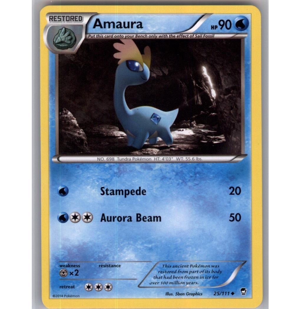 Amaura Normal Uncommon XY - Furious Fists 25/111 NM
