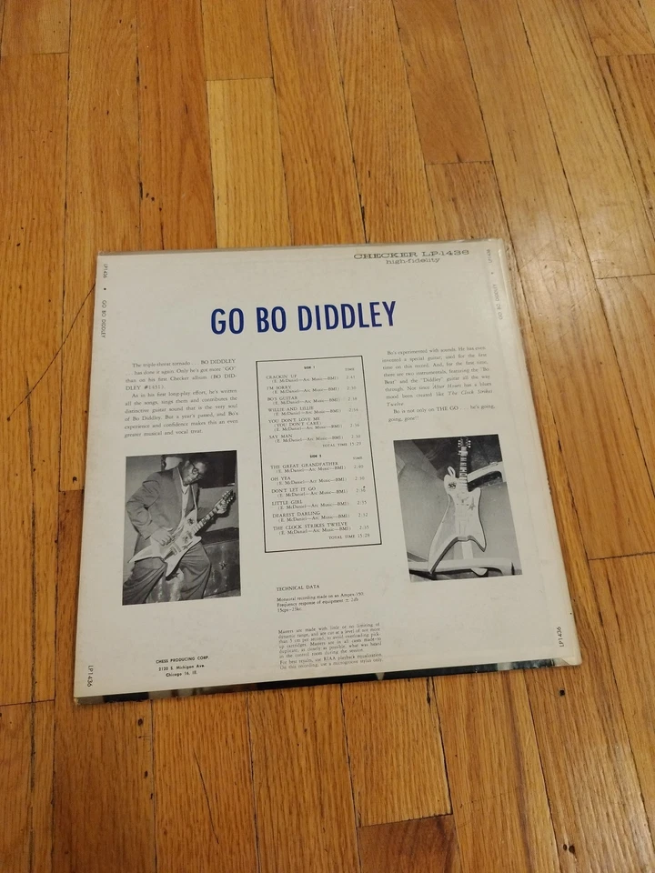 Bo Diddley – Go Bo Diddley - 1959 Checker LP 1436 - Original Pressing PLAYTESTED - Image 2 of 4