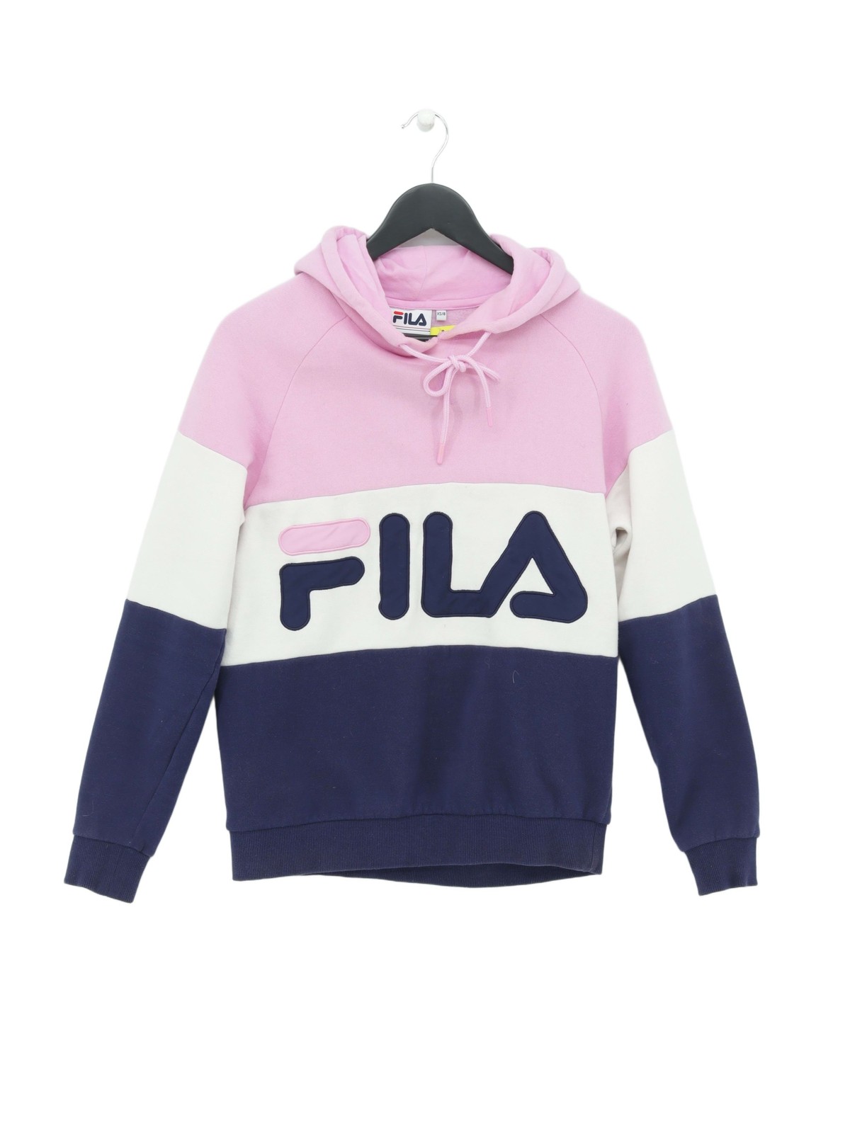 Fila Felpa Donna con Cappuccio XS Rosa Cotone con Pullover Poliestere