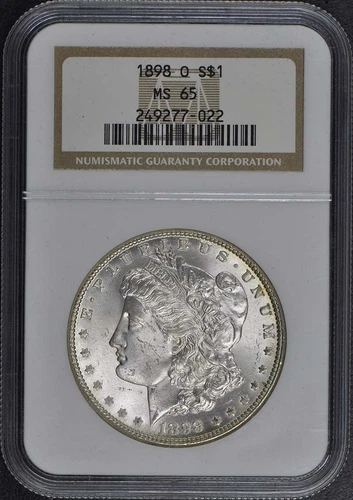 1898-O Morgan Dollar S$1 NGC MS65