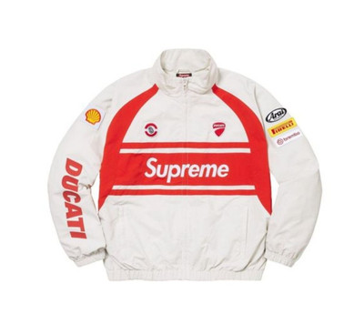 ジャケット・アウター Supreme x Ducati Track Jacket Light Grey Supreme Ducati Track Jacket Light Grey (Size Large) | eBay
