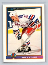 1991-92 Bowman #69 Joey Kocur New York Rangers