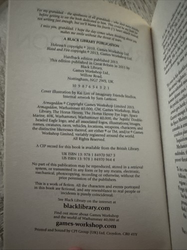 Warhammer Space Marine Battles Armageddon by Aaron Dembski-Bowden Book - Picture 3 of 7