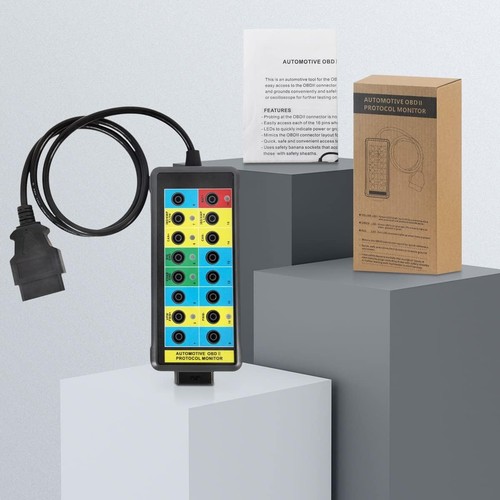 Universal Fit OBD Breakout Box for Electrical Testing with LED Signal Indicators - Photo 11/11