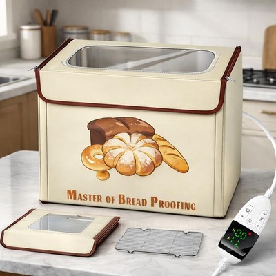 Wnfou Foldable Bread Proofing Box with 3-Sided Even Heating, 68 131°F Precise...