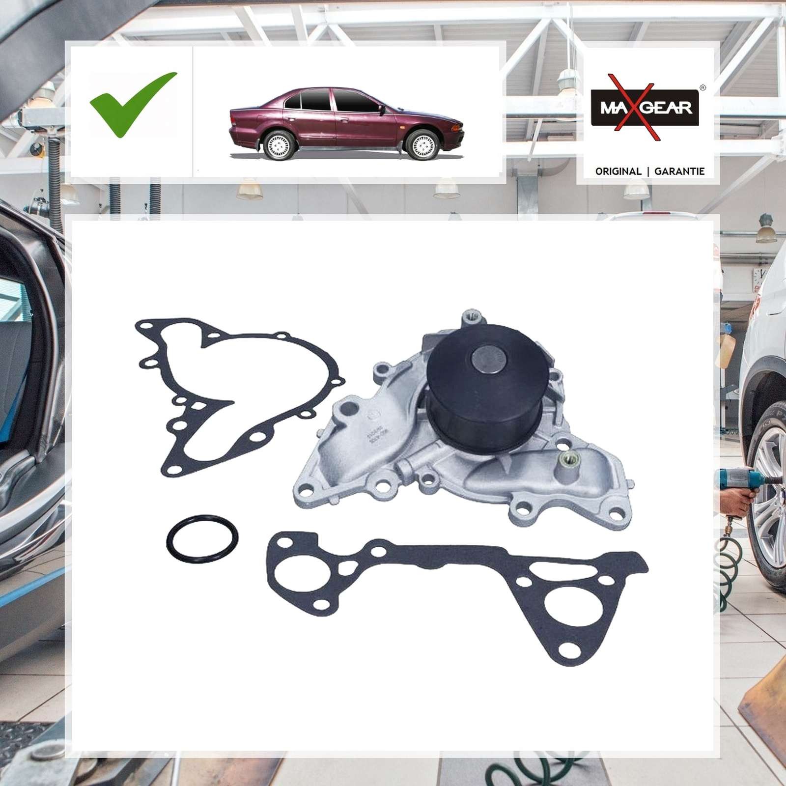 Maxgear Wasserpumpe MITSUBISHI GALANT VI (EA_) 2.5 V6 24V (EA5A)