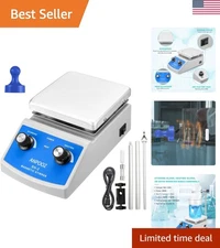 Magnetic Stirrer Hot Plate w/Stir Bar Retriever, 100-2000RPM Hot Plate Stirrer