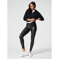Spanx Faux Leather Leggings Black Large