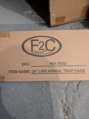 24 Inch Humane Live Animal Trap Cage Catch Release