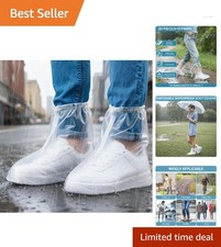 20Pcs Waterproof Disposable Shoe Covers - Transparent Non-Slip Boot Protection