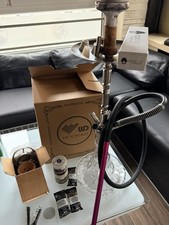 WD Edelstahl Shisha Komplettset Tabak, Zubehör Schlauch Zange Kopf Ersatzteile