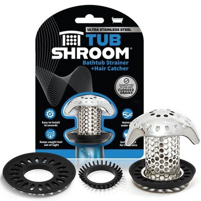 #ad #ad TubShroom® Ultra Drain Protector Hair Catcher Strainer in Stainless Steel New $13.99