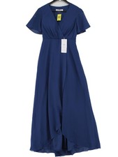 JJ's House Wrap Maxi Dress UK8 in Blue