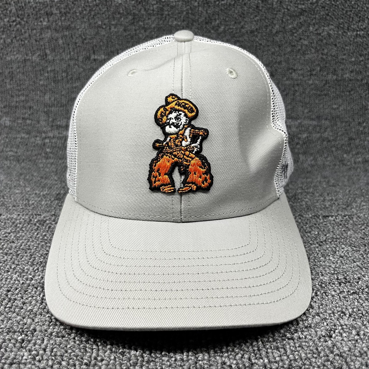Oklahoma State Cowboys '47 College Vault Trucker Hat Gray White Snapback Cap