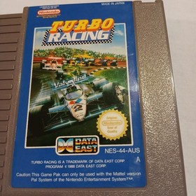 TURBO RACING NES NINTENDO Game W/Manual (GRADE A) LIKE NEW AUS PAL A Tested