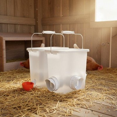 Efficient Poultry Feeding System: Automatic Feeder & Water Cup Set for Chickens