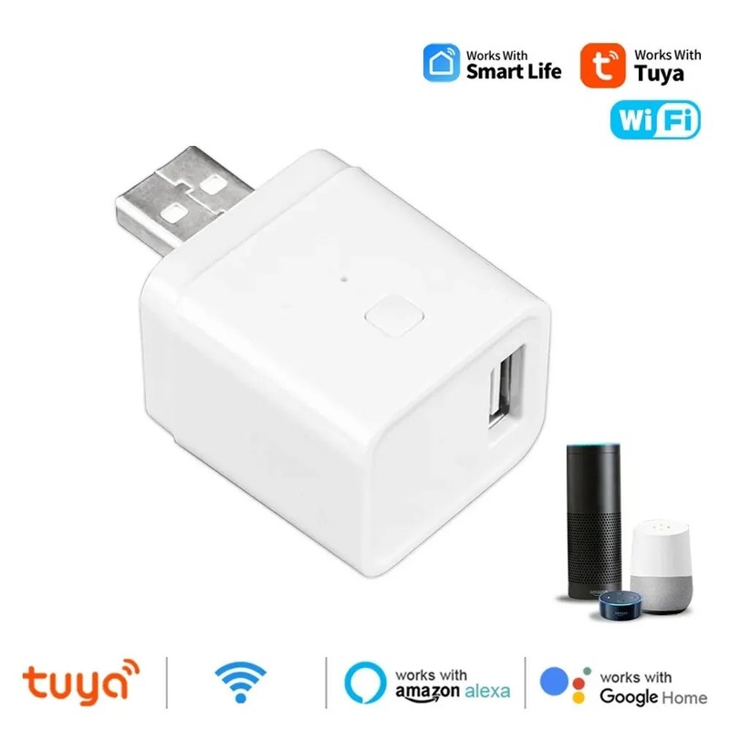 Tuya WiFi Smart USB Adapter Micro USB Remote Control Timer Alexa Google Home