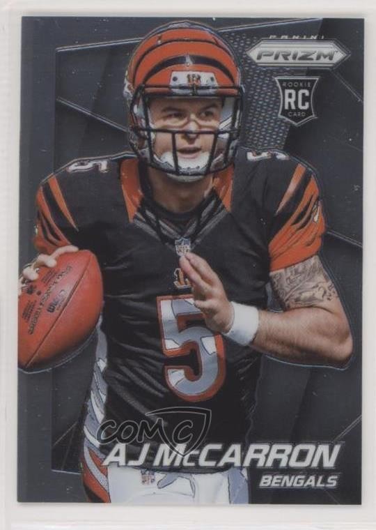 2014 Panini Prizm AJ McCarron (Running with Ball in Right Hand) #293 03xg