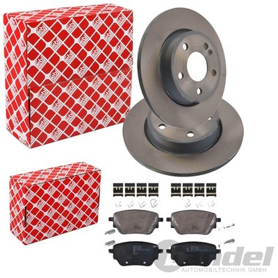 FEBI BREMSSCHEIBEN 276mm+BELÄGE HINTEN passend für Mercedes A/B-Klasse W177 W247
