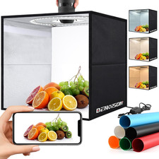 Light Box Photography - 12"X12" Portable Shooting Tent with 120 Leds  6 Backdro