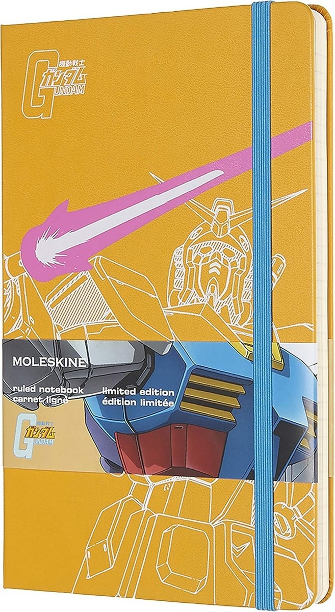 モニッケンダムノート NEW MOLESKINE LIMITED EDITION GUNDAM LARGE RULED NOTEBOOK NEW