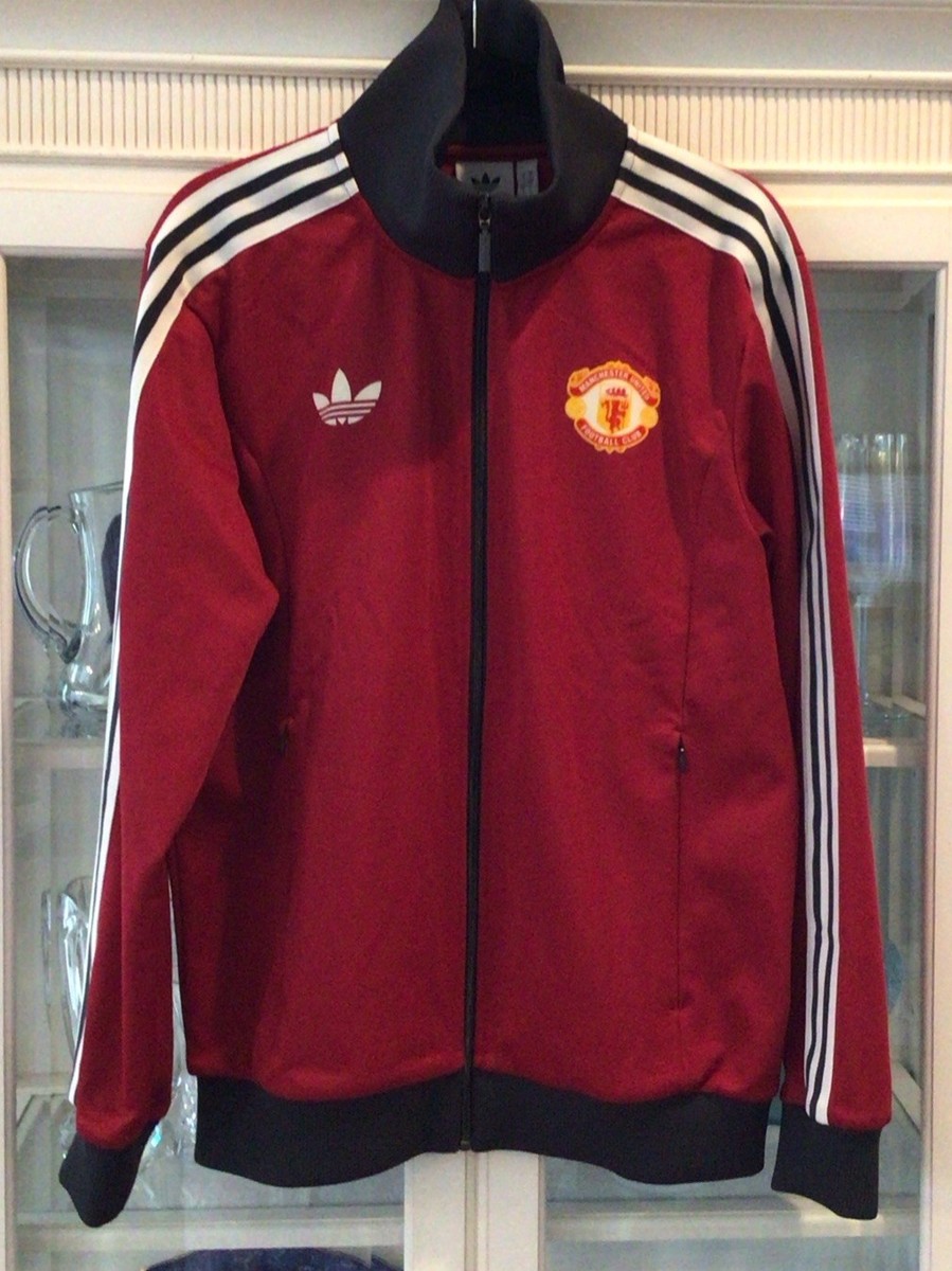 adidas Manchester Unitedストライプジャケット Lサイズ Adidas Manchester United RETRO Track Jacket Mens Large Full Zip
