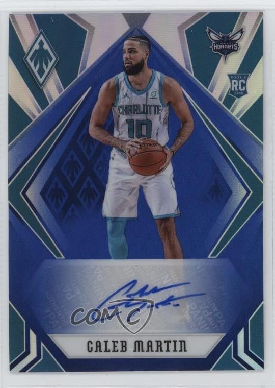 2020-21 Panini Chronicles Phoenix Rookie Blue 8/25 Caleb Martin Auto RC 12h1