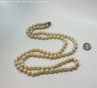 Vintage 925 Sterling Warm Faux Pearl String Necklace 118.9g — photo 2