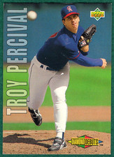 Troy Percival -  1993 Upper Deck #507 - Angels Diamond Debuts Baseball Card