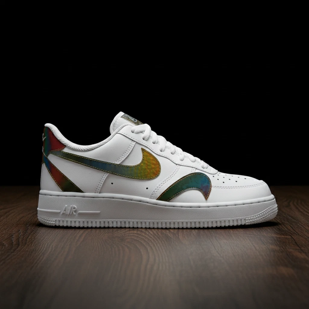 Nike Air Force 1 Low Misplaced Swoosh - White | eBay display picture 2