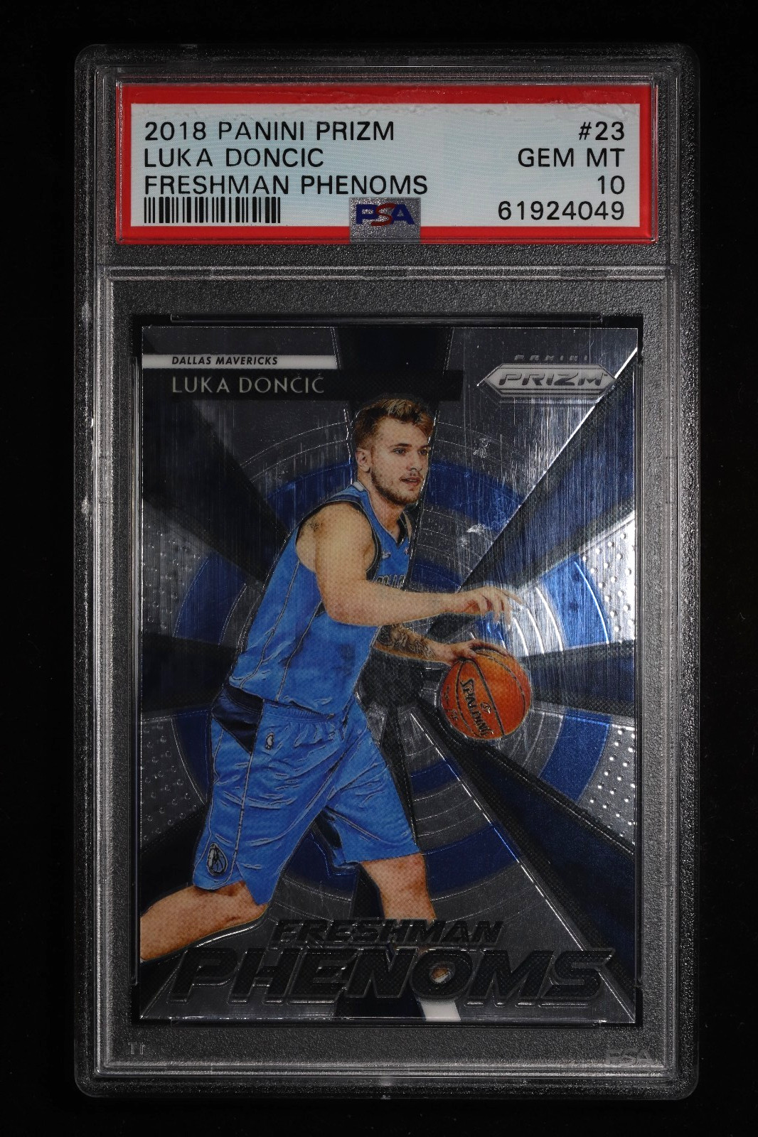 2018 Panini Prizm Luka Doncic Freshman Phenoms PSA 10