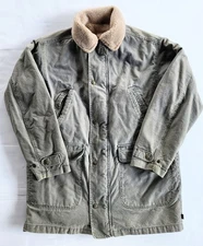 Woolrich Chore Barn Coat Sherpa Lined Full-Zip Workwear Men's Medium Made In USA