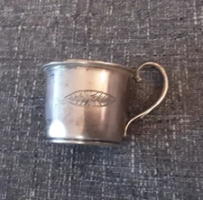 Antique Weidlich Sterling Silver #8250 3 Inch High Baby's Cup (43 Grams)