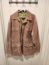 Norm Thompson Vintage Leather green lined Jac...