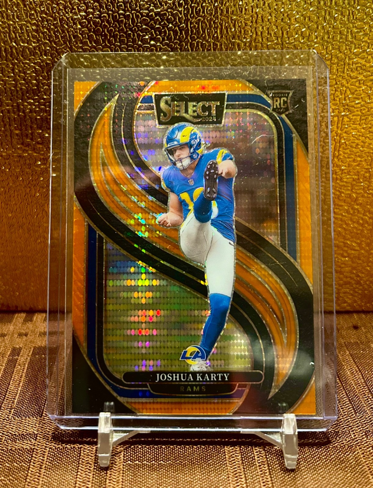 Joshua Karty Panini Select #164 Orange Prizm