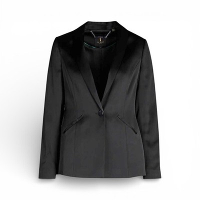 Ted Baker Iliana Satin Blazer - Size 6 (M)