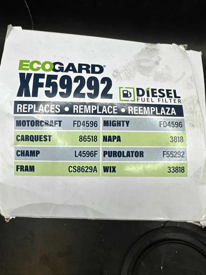 Ecogard XF59292 Fuel Filter Cartridge 97-10 FORD,INTERNATIONAL see description* - Image 3 of 3