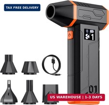 Compressed Air Duster, Electric Air Duster 110000RPM with Led Light, Powerful LE